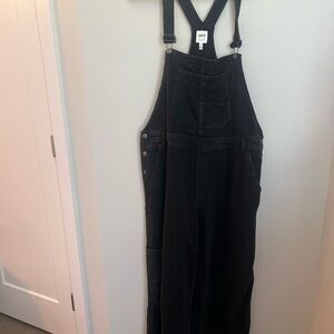 Aerie Black Denim Jumpsuit